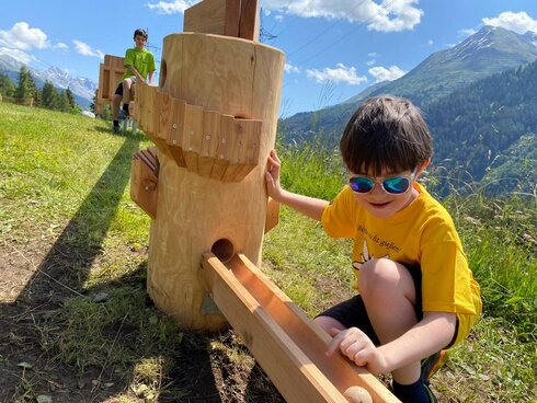 Nuova pista di palline in legno a 1.500 metri di altitudine