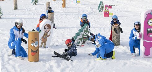 Spielerischer Lernerfolg mit Sunny Stuff in der Skischule Schlern 3000 (Italien)